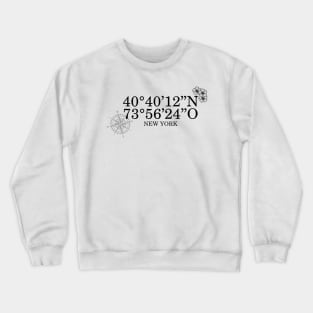 New York Contact Information Crewneck Sweatshirt